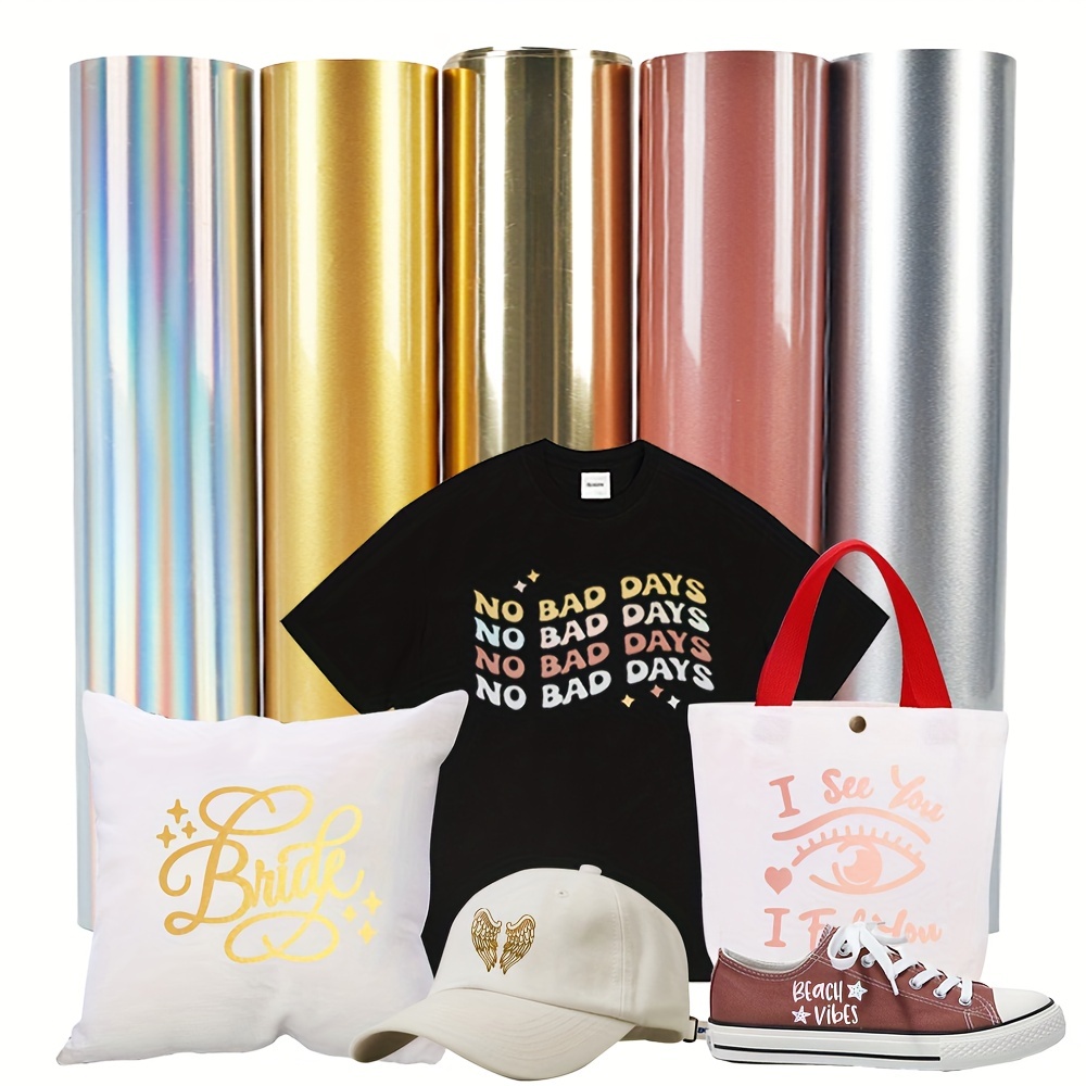 Heat Transfer Vinyl Roll - 1 Paket, PU Yumuşak Metal Isı
