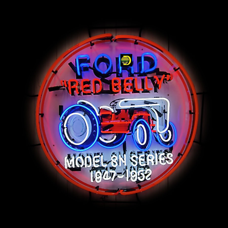 Commercial Printing Icon - Kırmızı Göbek Neon Tabela Traktör Neon